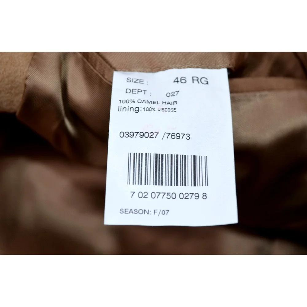 Brooks Brothers 346 Men's 100% Camel Hair Tan Jacket Blazer Sport Coat Size 46 R